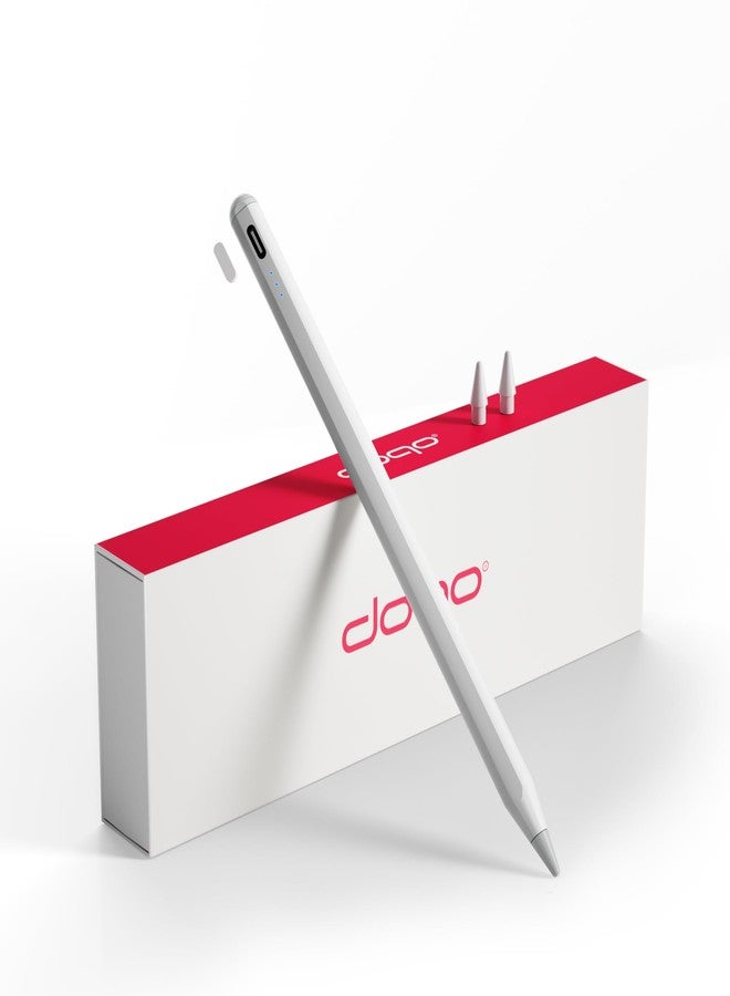doqo Stylus Pen for iPad,Pencil W/Palm Rejection&Tilt,doqo iPad Pencil for iPad 7/8/9/10,iPad Pro11/12.9/13“ M4,iPad Air3/4/5/6,iPad mini5/6 Lasts up to10 Hours - Image 1