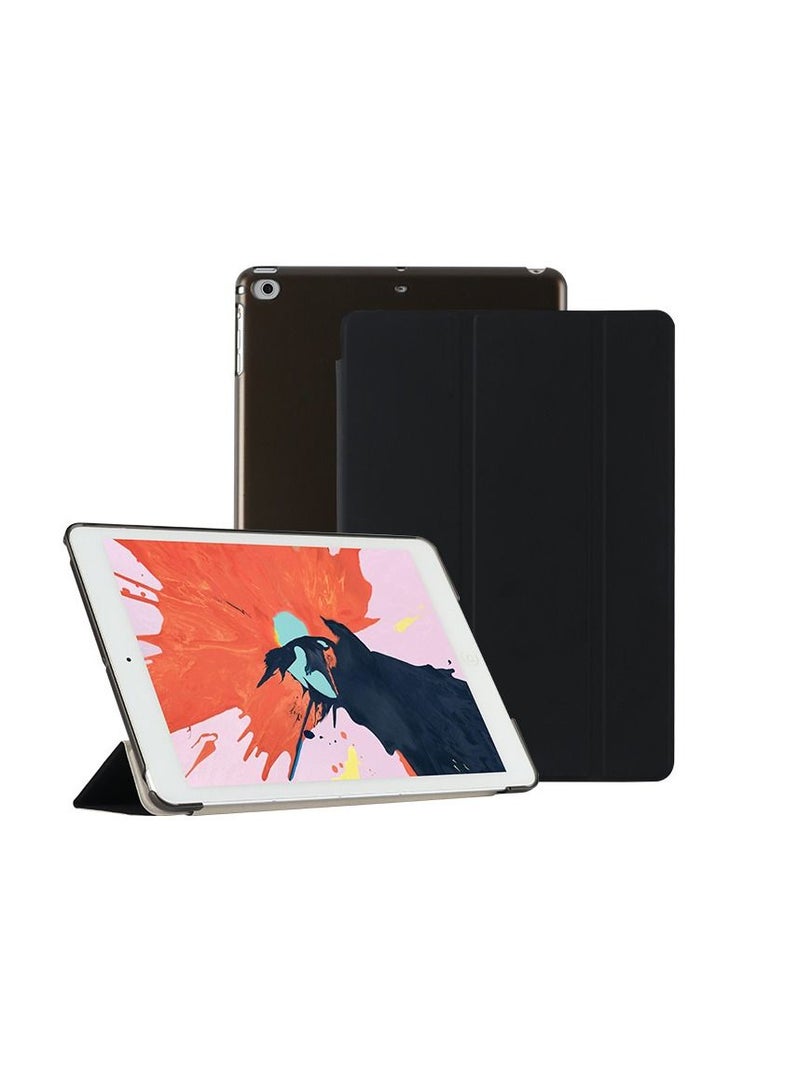 Loquat Black iPad Three Fold Intelligent Sleep Hard Shell