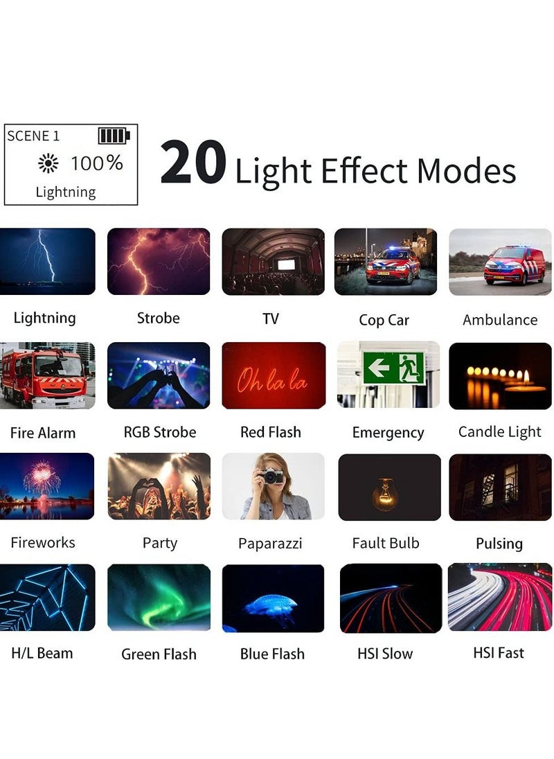 Y&D LED Light Stick, Photography for Photo Video Shooting, W200 RGB Handheld Vlog w Magnetic Built-in Battery 3000mAh Compatible with Vlogging YouTube TikTok Living, 1Pcs  - Image 4
