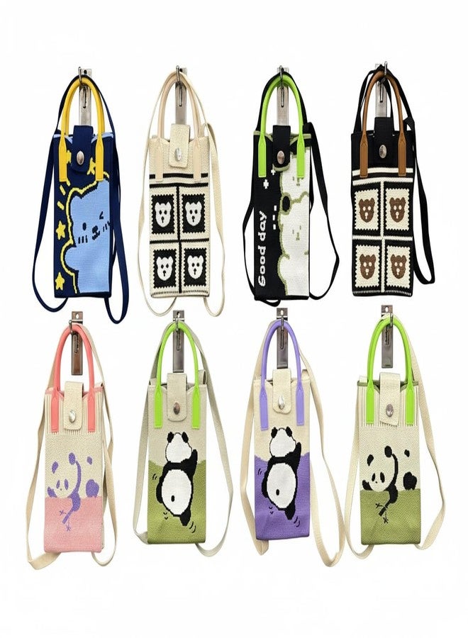 SID MAGIC Sticker Hand Bags for Kids, Students & Parents Cute Cartoon Printed Small Crossbody Bag Lightweight Travel & School Shoulder Bag for Girls & Boys (Any 1 Pcs will be Delivered Assorted) - Image 2