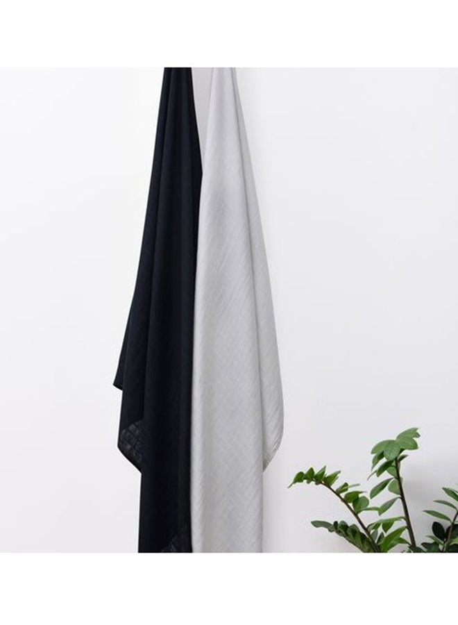 Anvi Baby Set of 2 Organic Bamboo Swaddle Smoky Night - Image 4