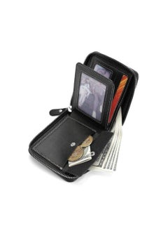 Generic New Men's Wallet Imitation Leather Crocodile Pattern Multifunction Zipper Wallet Fashion Casual Youth Student Multi-function Card Holder 1pc  - Image 3