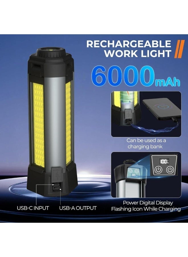 مصباح التخييم Trio Beam Lite - مصباح ثلاثي القوائم قابل لإعادة الشحن بقوة 2000 لومن مع ألواح قابلة للتعديل وبطارية طاقة بسعة 6000 مللي أمبير - Image 5