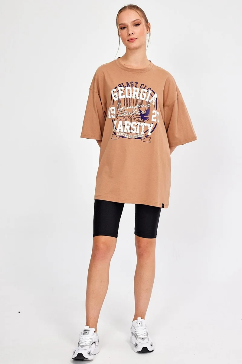 Alexandergardi Alexandergardı Printed Oversize T-Shirt (E23-0046 01)
