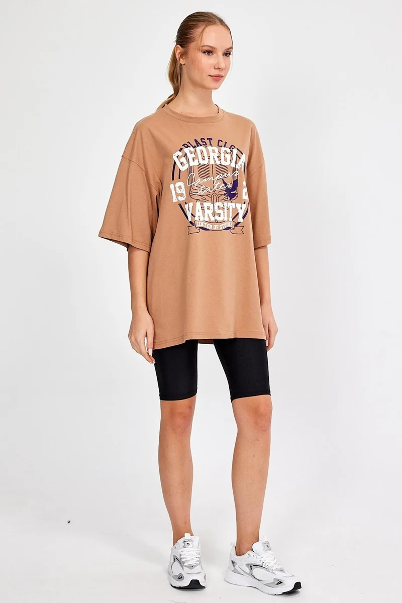 Alexandergardi Alexandergardı Printed Oversize T-Shirt (E23-0046 01)