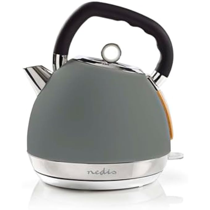 NEDIS Electric Kettle 18L Soft Grey - Image 1