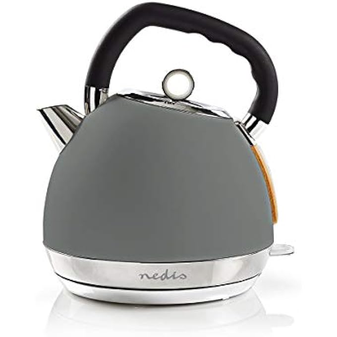 NEDIS Electric Kettle 18L Soft Grey - Image 3