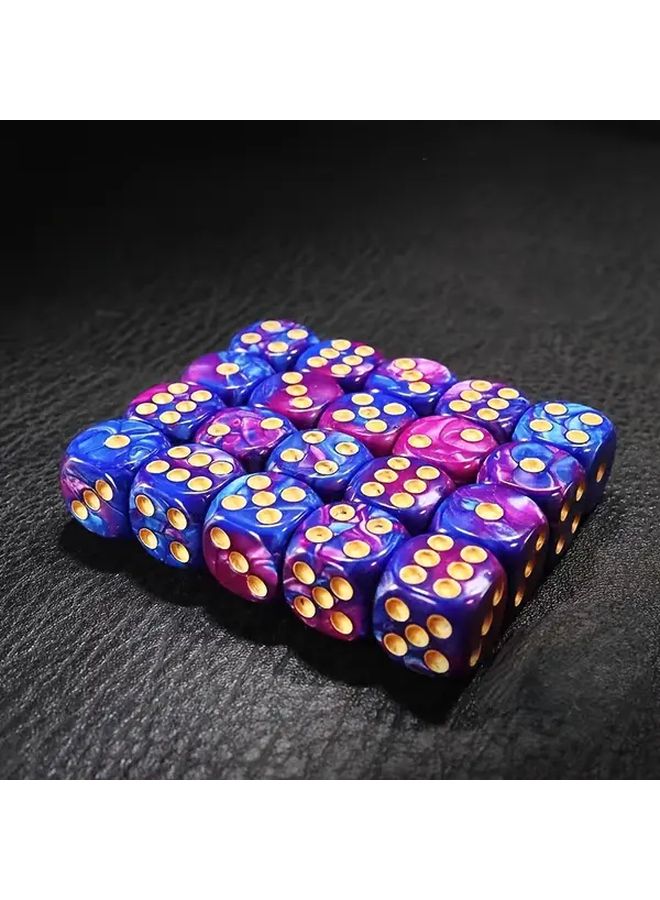 Coffee Color 20pcs Dual Tone D6 Dice Set For Tabletop Gaming And Math Education - Image 2