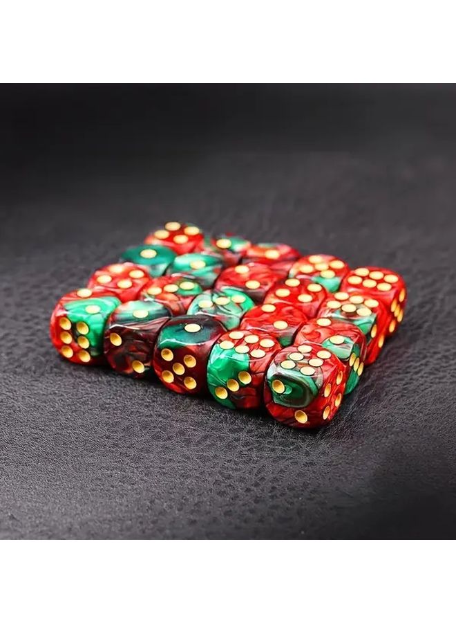 Coffee Color 20pcs Dual Tone D6 Dice Set For Tabletop Gaming And Math Education - Image 5