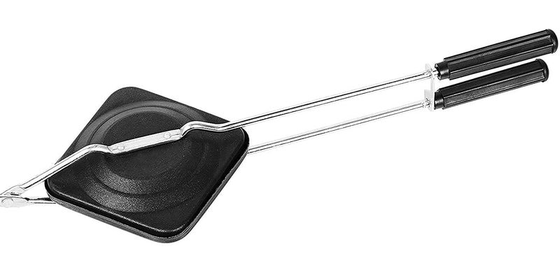 RJ kitchenware Store RJ متجر أدوات المطبخ نيدي صانعة السندويشات الغازية العادية باللون الأسود صانعة السندويشات غير اللاصقة وشواية الخبز مع أدوات الطهي غير اللاصقة قطعة واحدة باللون الأسود - Image 2