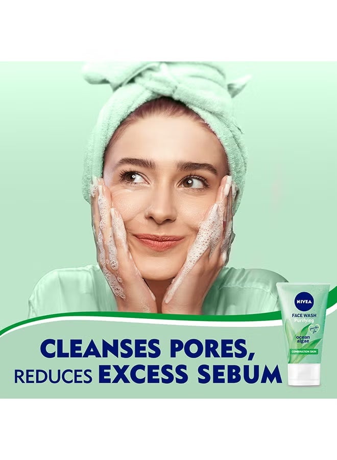 Nivea Purifying Face Wash, Combination Skin 150ml - Image 4