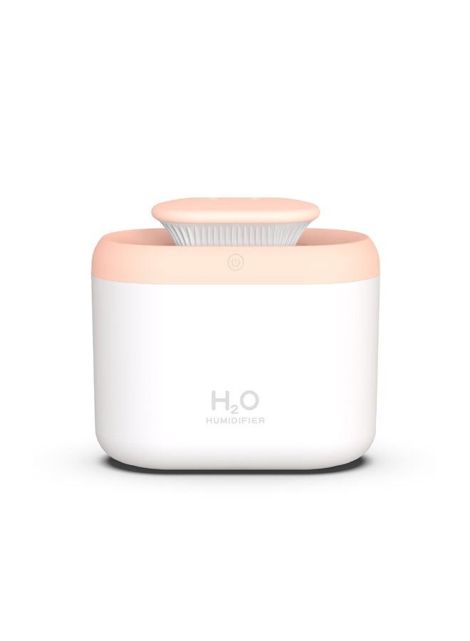 اتش 2 او مرطب هواء بسعة كبيرة مزدوج الفوهات وضوء متعدد الألوان يصلح لرأس السرير - Image 1