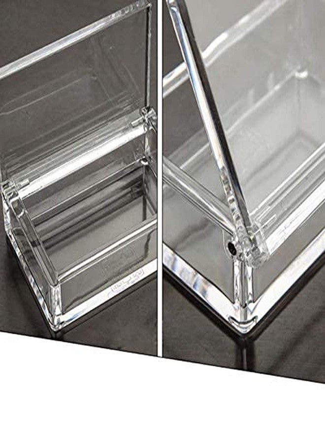 Sizikato Set of 2 Clear Acrylic Q-Tip Holder Bathroom Cotton Swab Dispenser. - Image 5