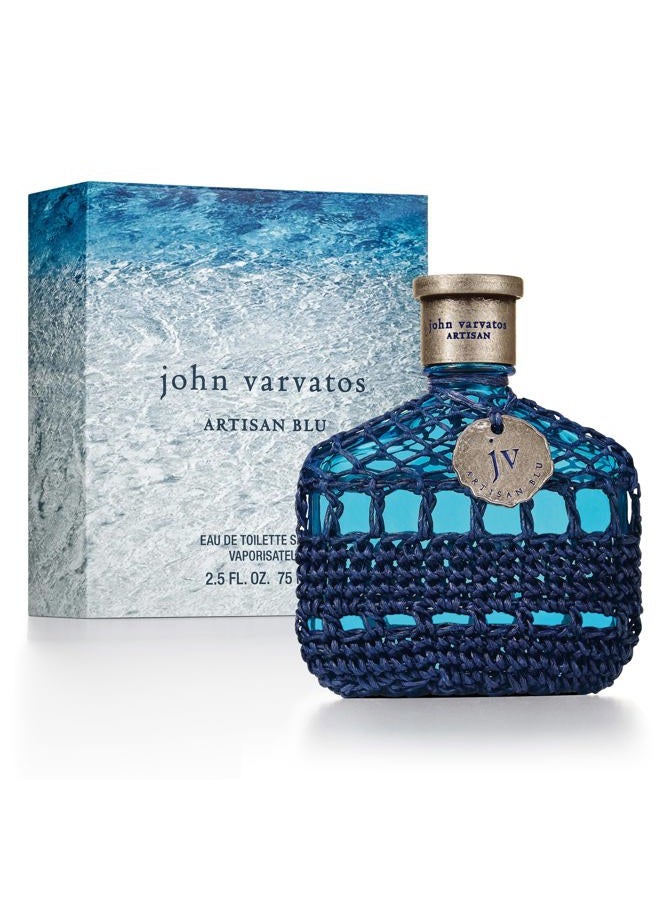 John Varvatos عطر للرجال من جون فارفاتوس، أرتيسان بلو، 2.5 أونصة سائلة بخاخ أو دو تواليت EDT - Image 1