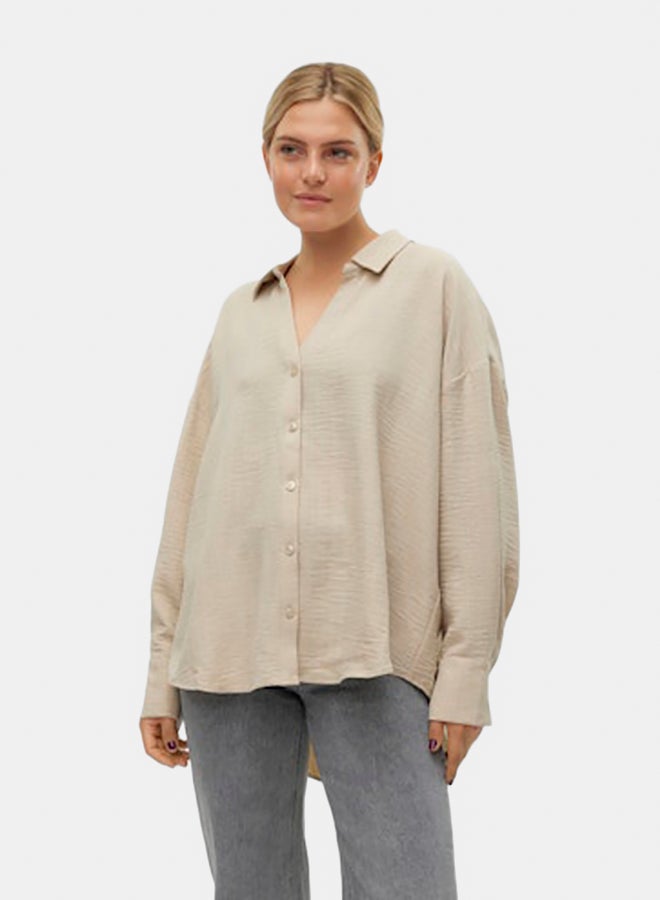 VERO MODA VERO MODA Womens Melaney Queeny Longsleeve Shirt  - Image 2