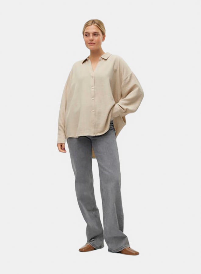 VERO MODA VERO MODA Womens Melaney Queeny Longsleeve Shirt  - Image 1