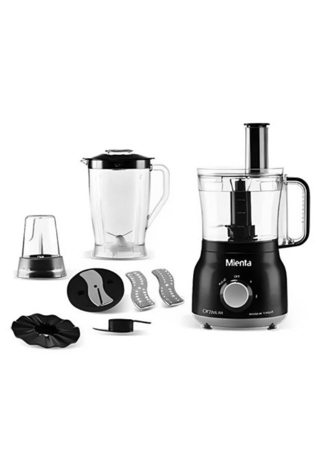 Mienta Food Processor 1000W - 28 Functions - FP141535A - Black