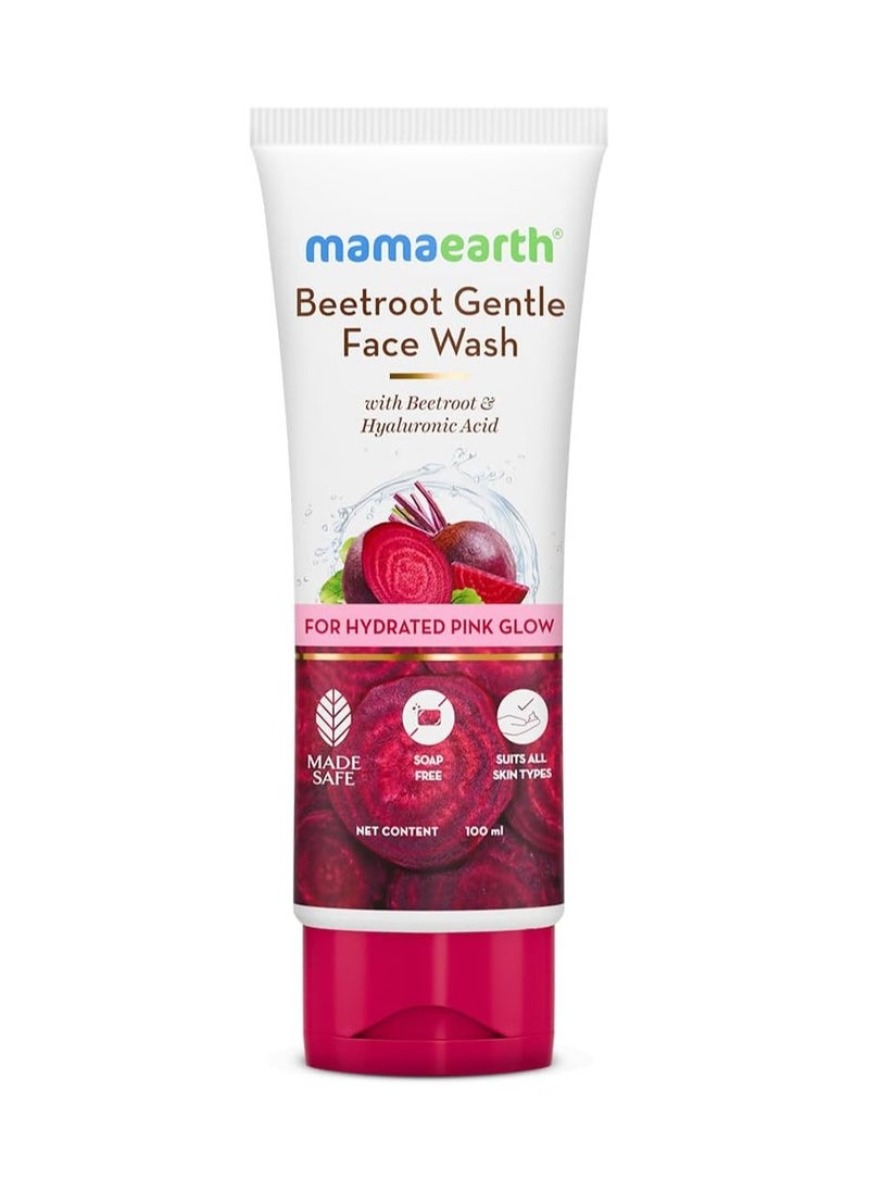 Mama Earth - MAMAEARTH ME Beetroot Gentle Face Wash 100 ml - Image 1