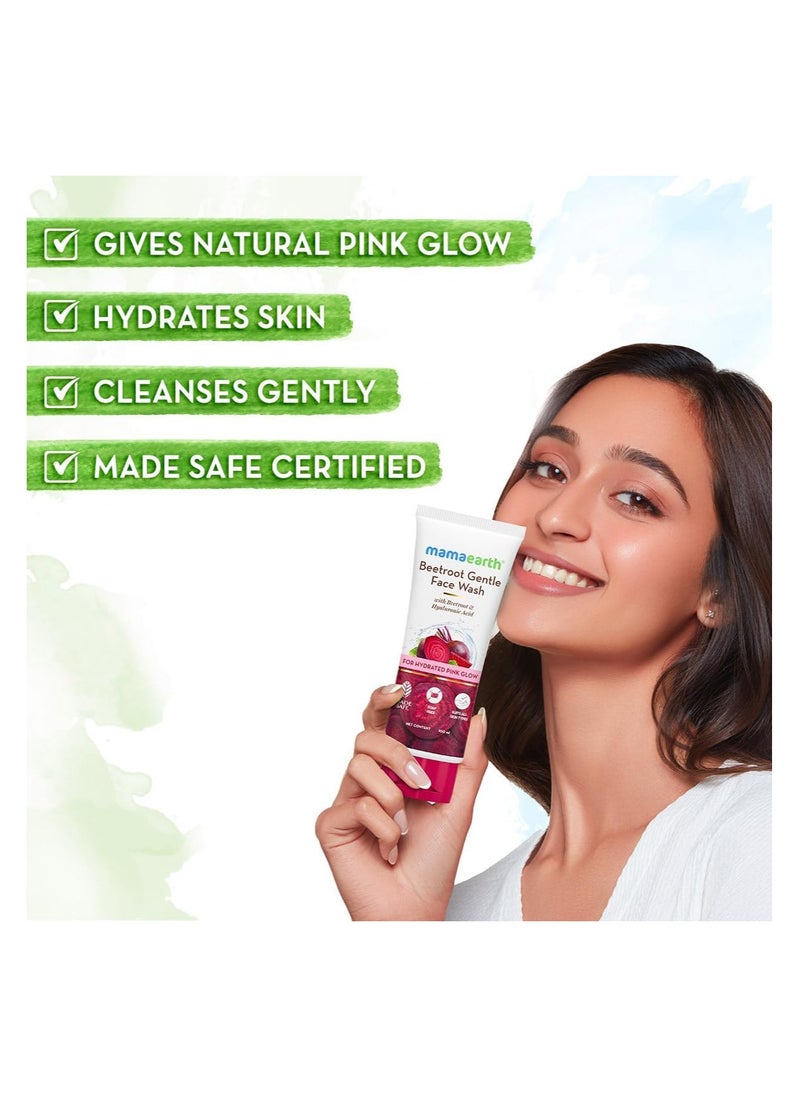 Mama Earth - MAMAEARTH ME Beetroot Gentle Face Wash 100 ml - Image 1