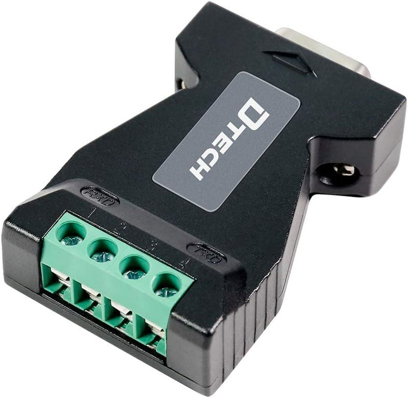 D-tech RS232 to RS485 Converter Serial Adapter with 4 Position Terminal Block for Long Haul Data Communication Supports 600W Anti-Surge - Image 4