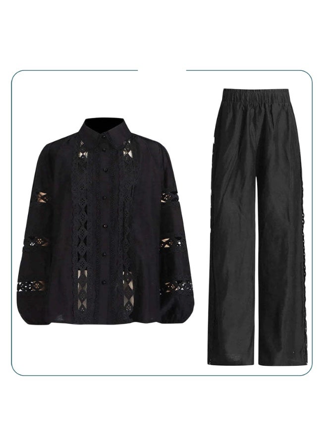 ZAGHOU Lace Hollow Two-Piece Set - Image 2