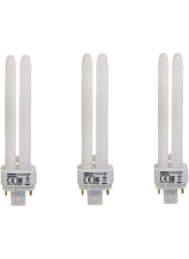 Osram Osram Long Lasting Durable Fluorescent Lamp Energy Saver 2 Pin Cfl Bulb -18 W (Pack Of 3) Warm White  - Image 2
