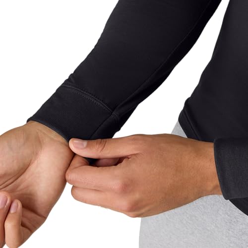 Hanes قميص هينز أورجينالز للرجال بأكمام طويلة من مزيج ثلاثي، أسود، متوسط - Image 3