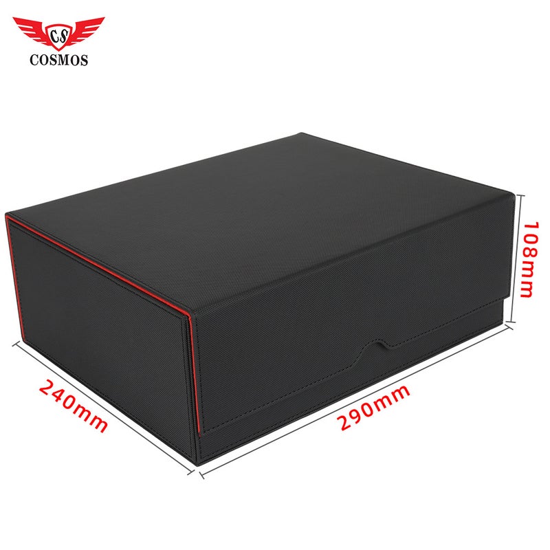 Large Capacity High Quality Three-Row Box 1800 + Yugioh/Mtg/Pokemon Three Kingdoms Killing Leather Pu Card Box - Image 5