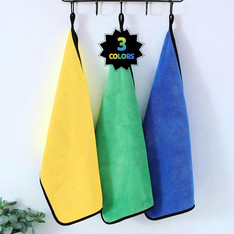 MIORAH Microfiber Cleaning Cloth for Car & Home | Ultra Soft Dusting & Glass Cleaning Cloth – Lint-Free & Reusable (40x40cm-3Pc) - Image 5