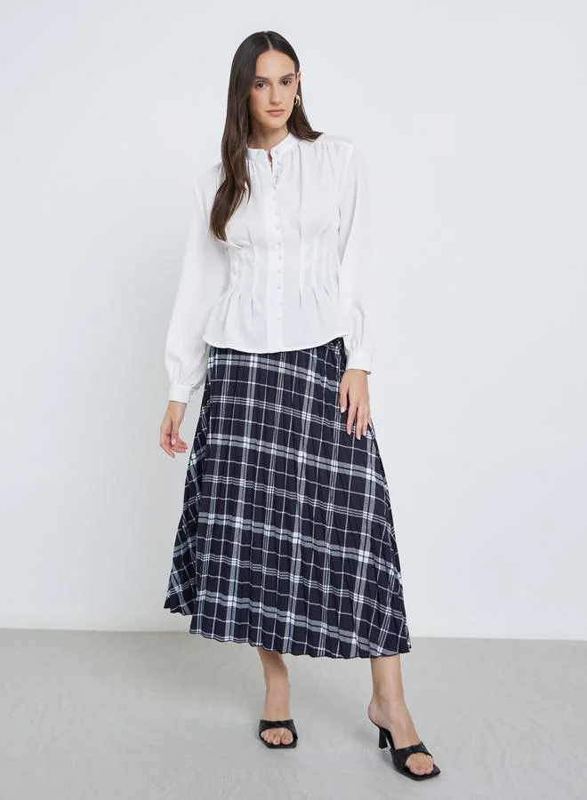 Styli Styli Buttoned Balloon Sleeve Blouses