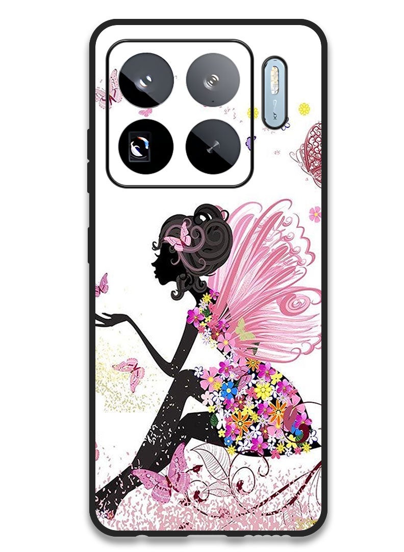 Theodor Case Compatible with Xiaomi 15S Pro 6.73 Inch Protection Shockproof Bumper Cover Butterfly Girl - Image 1