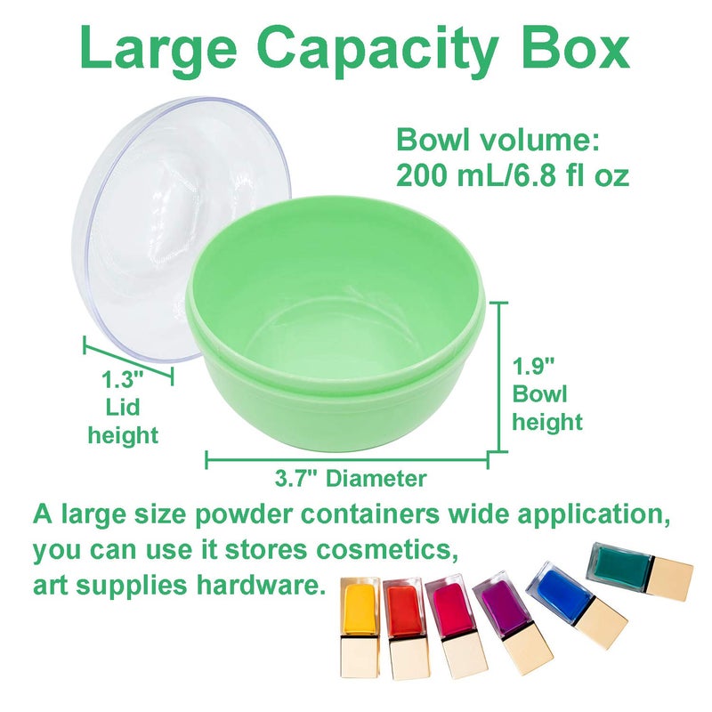Aurasin Storage Body Powder Container, Large 3.5" Fluffy Body After-Bath Powder Case, Baby Care Face/Body Villus Powder Puff Box, Makeup Cosmetic Talcum Powder Container with Hand Holder (Green) - Image 5