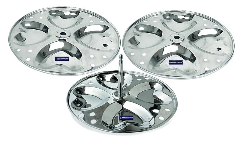 TENNYSON IDLI MAKER DELIGHT HEARTS 3 PLATES 12 IDLIES - Image 4