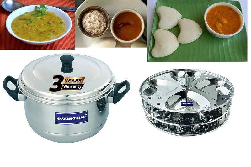 TENNYSON IDLI MAKER DELIGHT HEARTS 3 PLATES 12 IDLIES - Image 2