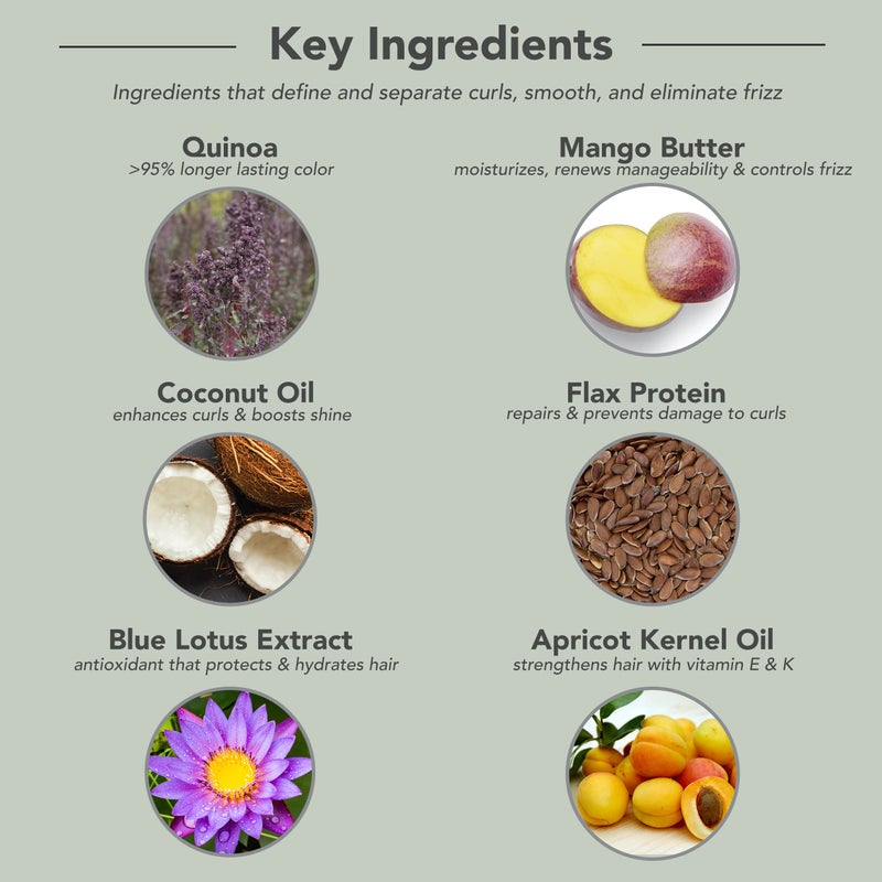 FRAMESI Curly Hair Care | Color Lover Curl Pudding Styling Cream, Curl Defining Cream | Separates Curls | Tames Frizz | 6 fl oz | Vegan | Color Treated Hair - Image 4