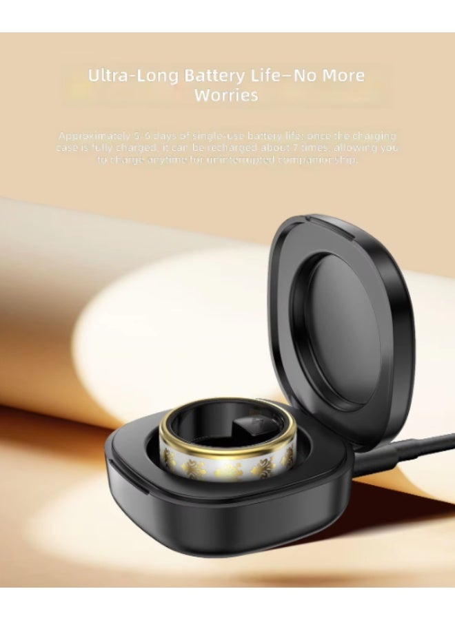 Smart Health Tracking Ring with Heart Rate, Blood Oxygen, and Sleep Monitor - Waterproof - Image 4