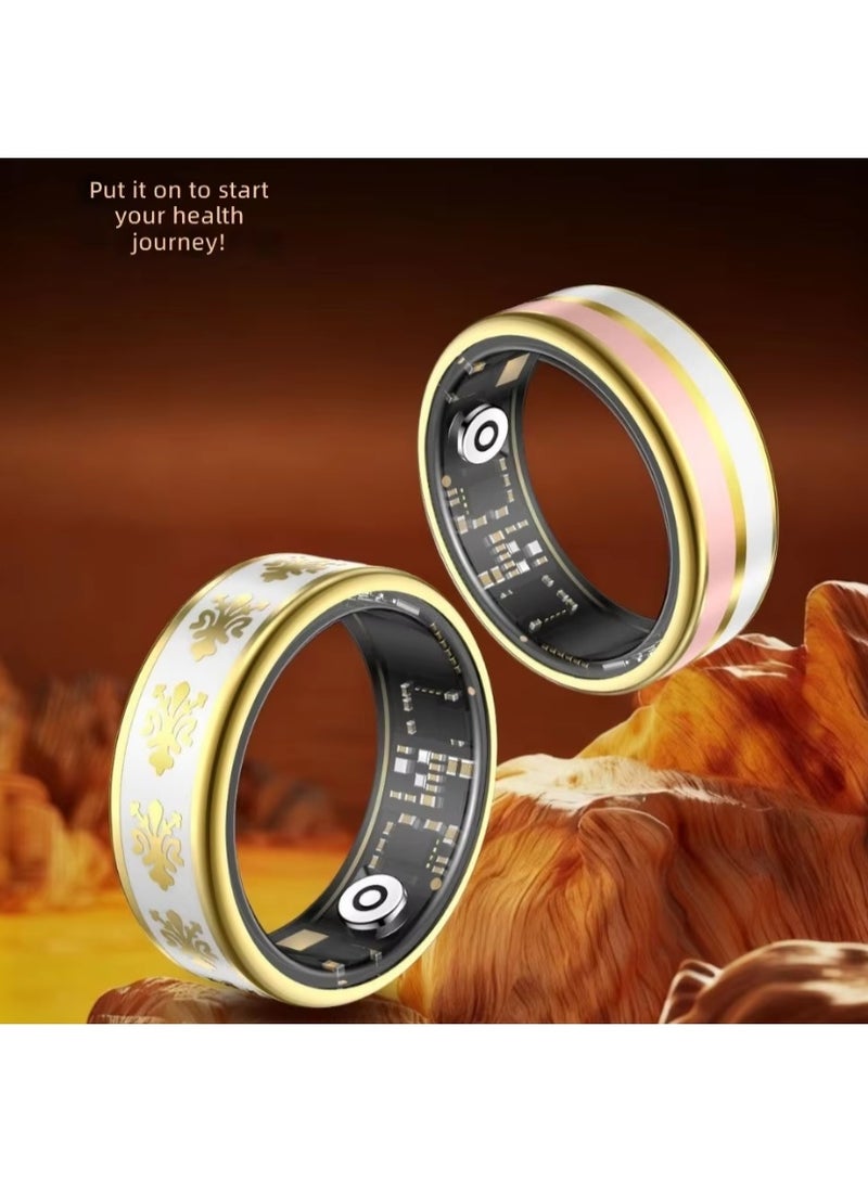 Smart Health Tracking Ring with Heart Rate, Blood Oxygen, and Sleep Monitor - Waterproof - Image 2