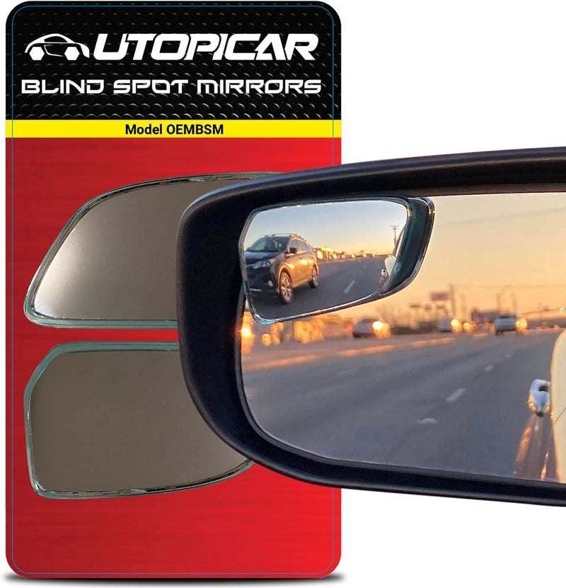 Utopicar Convex Blind Spot Mirrors 2 Pack OEM Car Side Mirror Blindspot Eliminator Automotive Exterior Accessories Adjustable Blind Spot Mirror Universal Fit