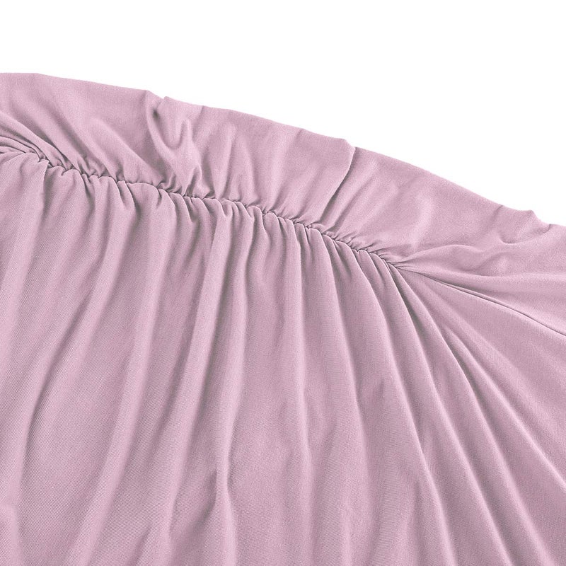 KIM S Maternity Dress Summer Pregnancy Dress Maternity Tank Top Baby Shower Pregnancy Clothes Midi Sundress Bump Friendly Work Skirt Sleeveless (Mauve L) - Image 5