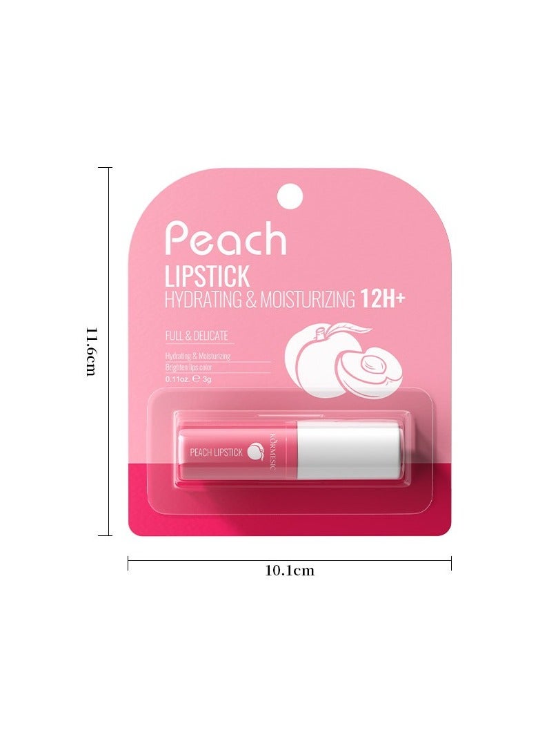 Kormesic 2pcs Peach Hydrating Lip Balm 3g - Moisturizing & Refreshing - Image 3