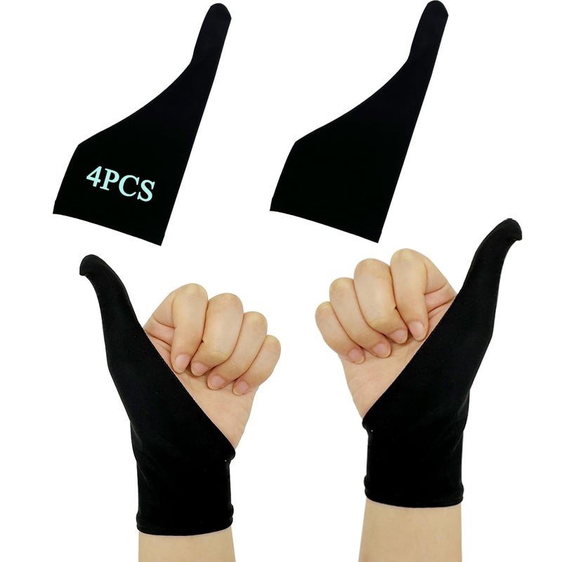 Heyshapeing 2 Pair Adult Thumb Sucking Guard Glove Finger Gloves for Finger Sucking Stop Nail Biting Skin Picking Thumb Suck - Image 1