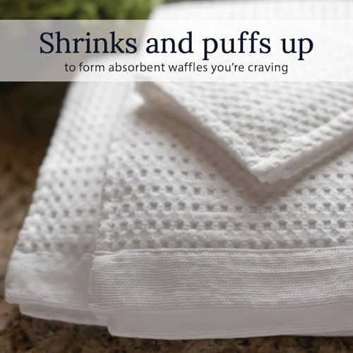 GILDEN TREE Waffle Bath Sheet Quick Dry Towel, Thin Luxury Bath Towels, Bath Sheets 40x80 Large Bath Towels, Modern Style (White) - Image 3