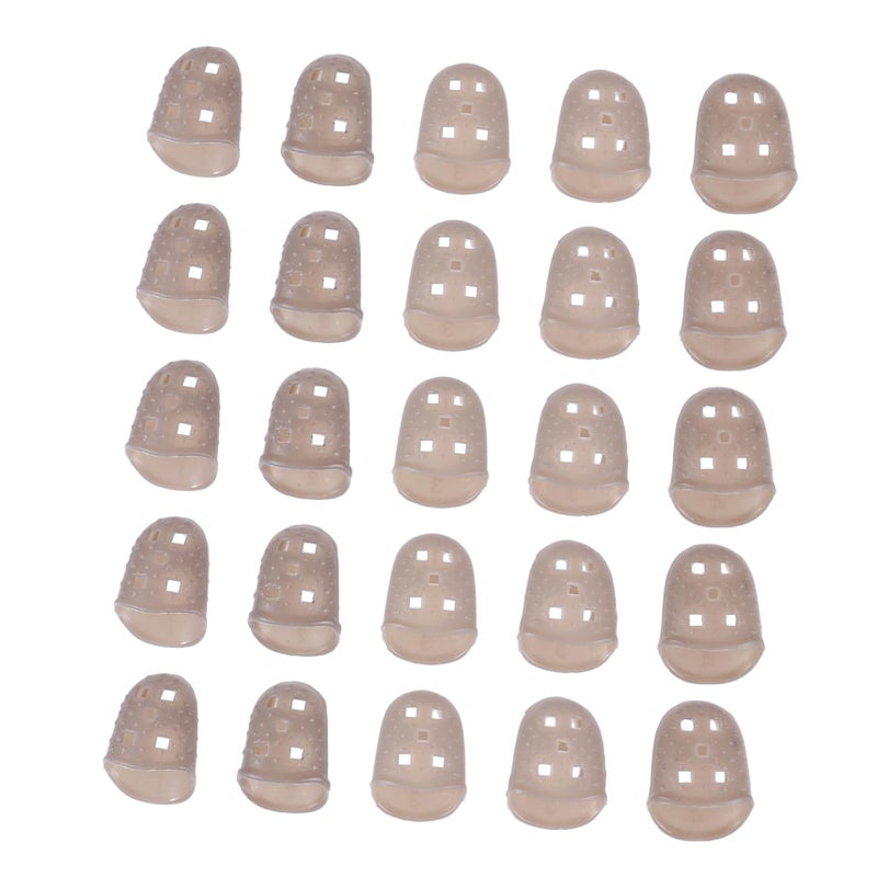 Grey Silicone Guitar Protectors 25pcs For Mandolin Ukulele String Instruments - Image 2