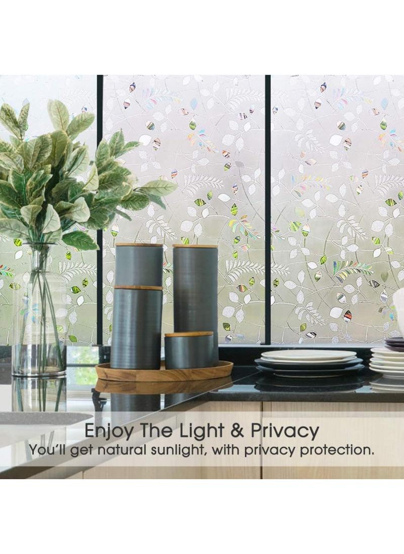 Y&D Window Film Decorative Privacy No Glue Glass Sticker For Door Home House Ofiice Heat Control Anti UV 90 x 200 cm  - Image 5