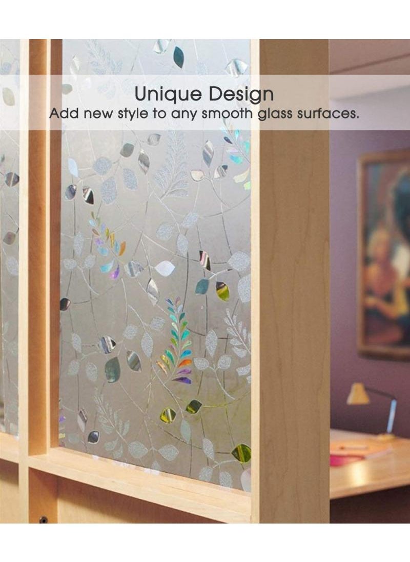 Y&D Window Film Decorative Privacy No Glue Glass Sticker For Door Home House Ofiice Heat Control Anti UV 90 x 200 cm  - Image 4