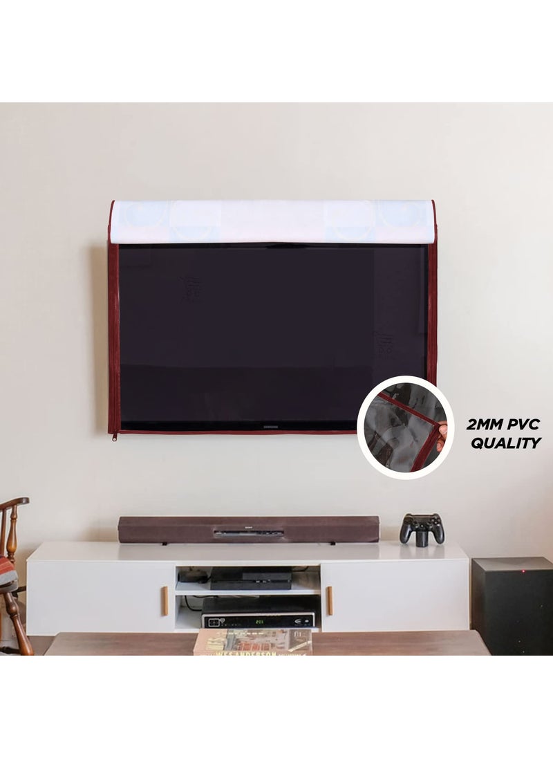E-Retailer ERetailer Transparent LCDLED TV Protector Cover with Zipper Enclosure for 26 Inch Suitable for All Major Brand Model ColorMulti Size2553x17 Inches  - Image 2