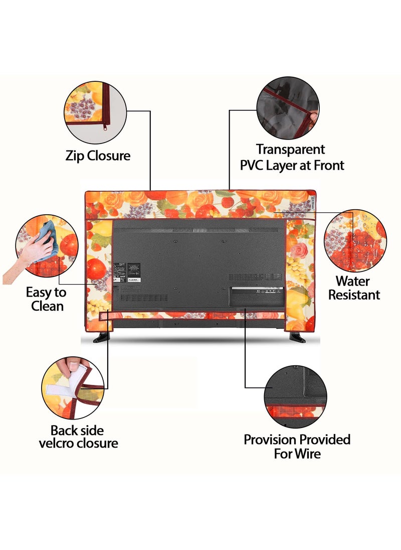 E-Retailer ERetailer Transparent LCDLED TV Protector Cover with Zipper Enclosure for 26 Inch Suitable for All Major Brand Model ColorMulti Size2553x17 Inches  - Image 5