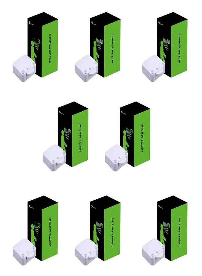 ESYSENSE Wardrobe Door Light Switch | Auto ON/OFF Push Button Sensor for Wardrobes, Cabinets, Bookcases, and More | Smart Energy Saving Lamp Controller (Pack of 8, White) ESY-TC36 ESYSENSE - Image 1