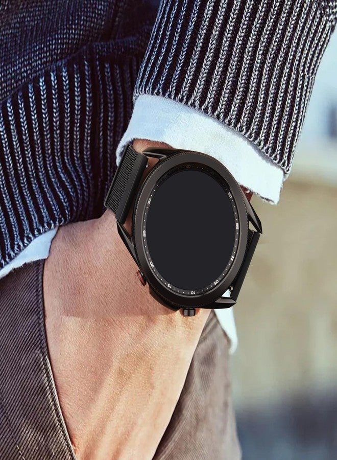 Vanjua 22mm Watch Band for Women Men, 22mm Quick Release Stainless Steel Metal Mesh Loop Adjustable Magnetic Replacement Wristbands Straps Bands - Image 5