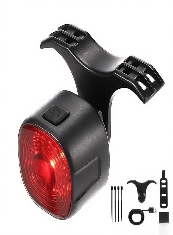 WEST BIKING Intelligent Bike Taillight Rechargeable Bicycle Rear Light High-Bright Cycling Warning Lamp Waterproof with 6 Light Modes for MTB Mountain Bike Road Bike - Image 1